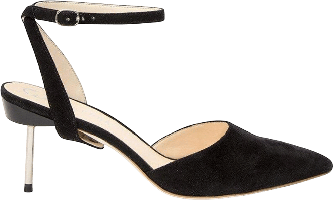 Women's Black Suede Marilyn Customizable Stilettos