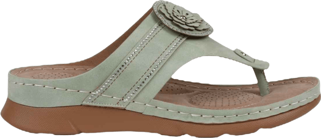 Women's Vickie Flower Thong Flat Sandals