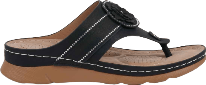 Women's Vickie Flower Thong Flat Sandals