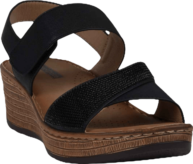 Women's Lux Embellished Wedge Sandals