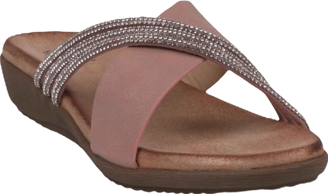 Women's Iris Embellished Asymmetrical Flat Sandals