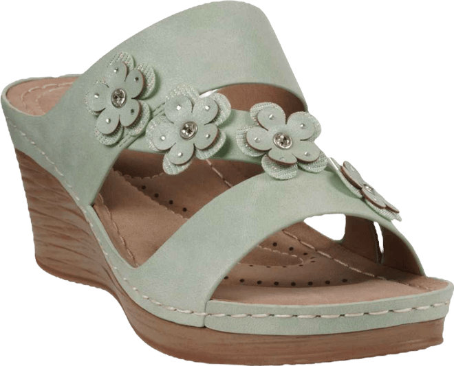 Women's Halia Floral Wedge Sandals