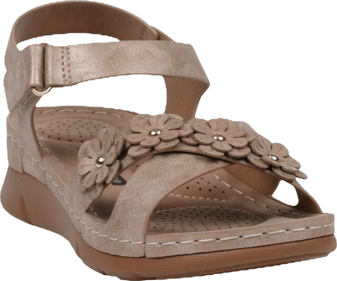 Women's Faye Floral Strappy Flat Sandals