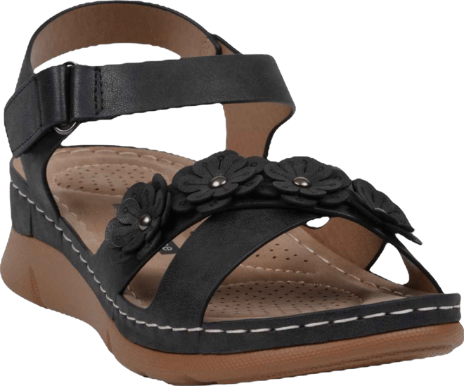 Women's Faye Floral Strappy Flat Sandals