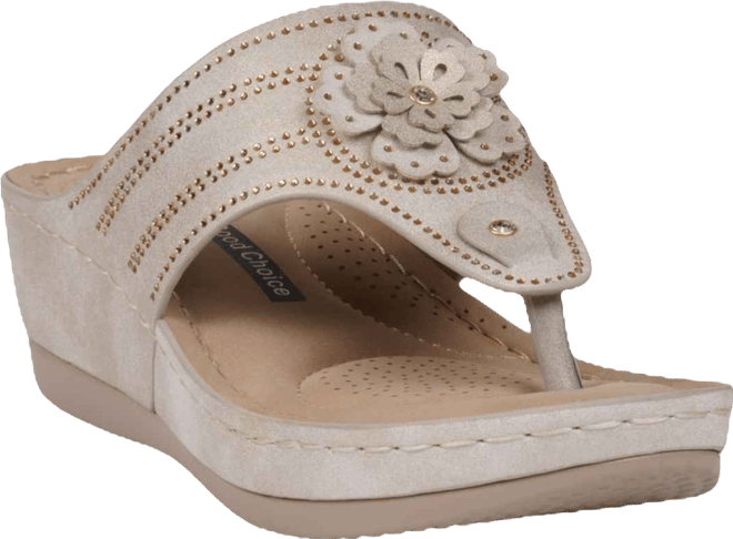 Women's Cora Embellished Floral Wedge Sandals