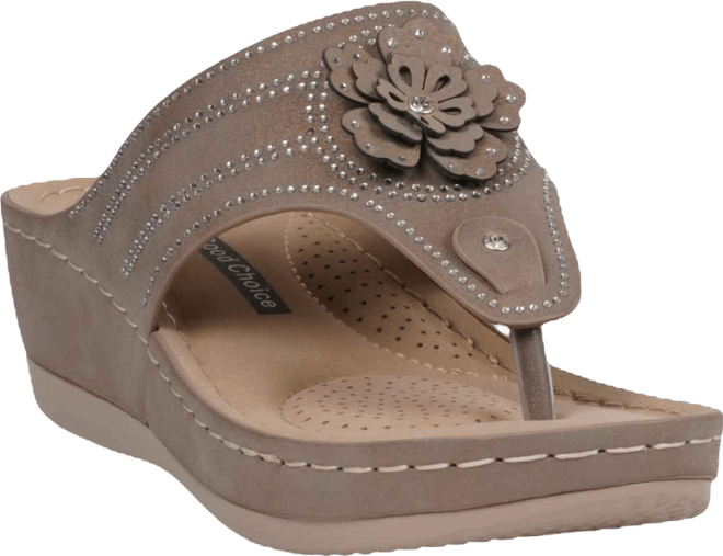 Women's Cora Embellished Floral Wedge Sandals