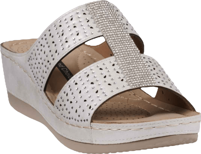 Women's Carrie Embellished Wedge Sandals