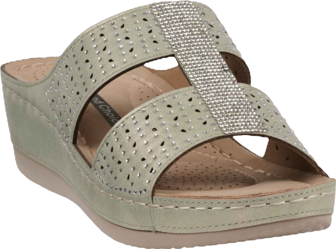 Women's Carrie Embellished Wedge Sandals