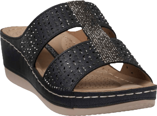 Women's Carrie Embellished Wedge Sandals