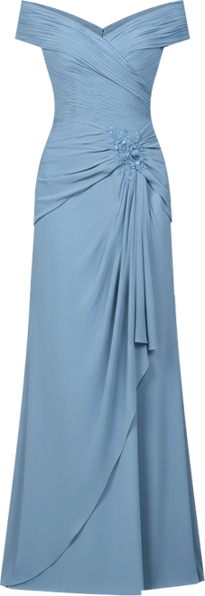 Women's Off Shoulder Elegant Chiffon Gown