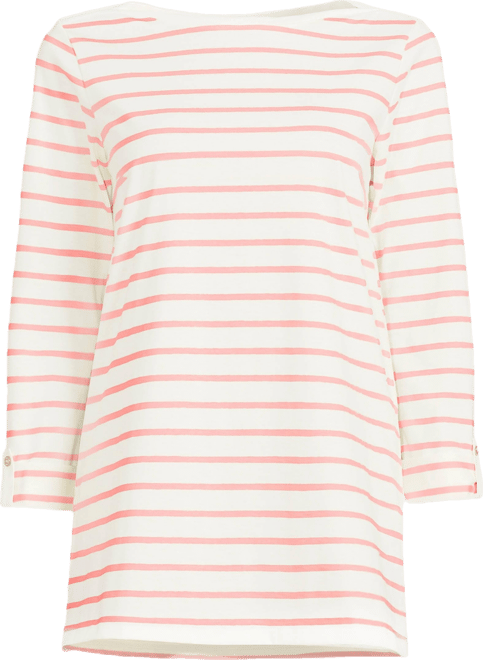 Women's Supima Cotton Adjustable 3/4 Sleeve Boatneck Tunic