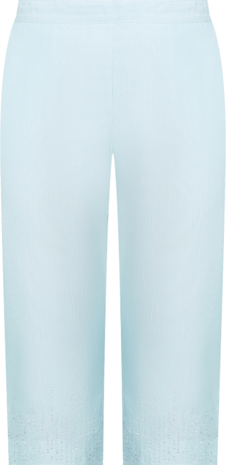 Women's St. Thomas Heat Set Embroidered Capri Pants