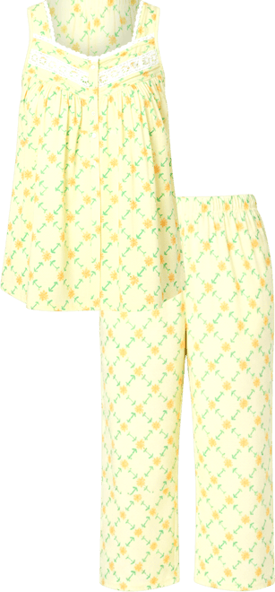 Women's Only Necessities Sleeveless Pj Capri Set