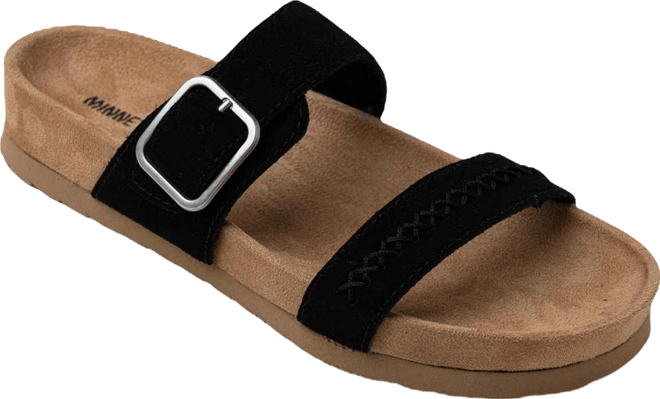 Women's Gideon Suede 2-Strap Buckle Sandals