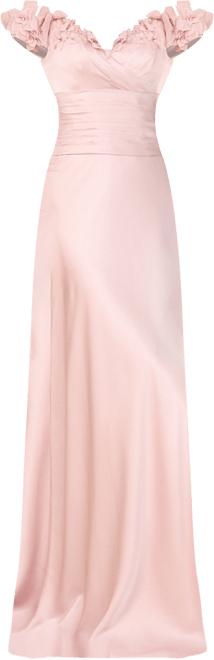 Women's Off Shoulder Satin Gown