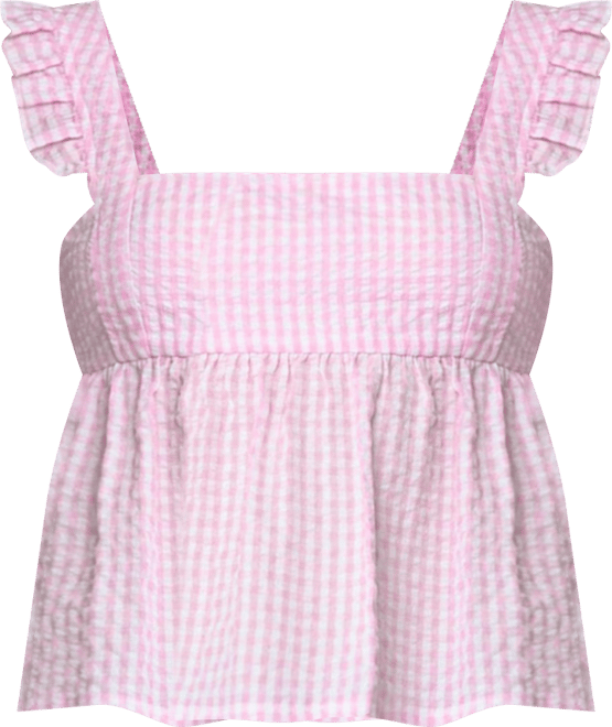 Women's Jenson Backless Gingham Top