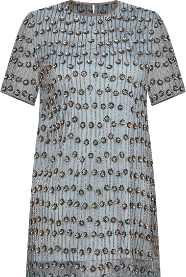 Women's Beaded T-Shirt Dress