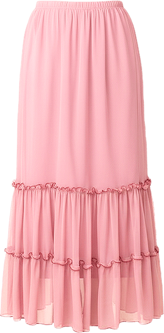 Plus Size Isla Tiered Mesh Maxi Skirt
