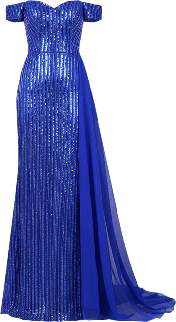 Women's Off Shoulder Fitted Gown