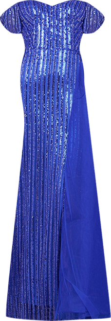 Women's Off Shoulder Fitted Gown