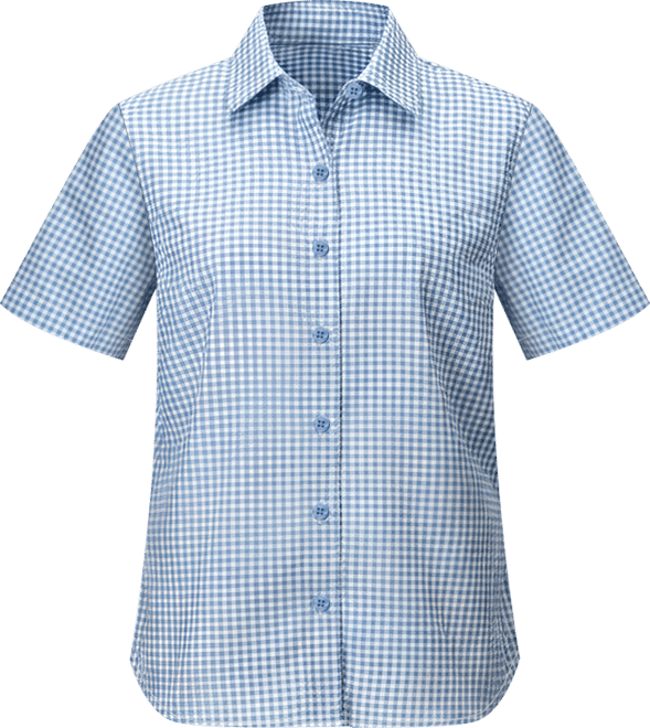 Women's Air Exchange Upf 40 Novelty Short Sleeve Camp Collar Shirt