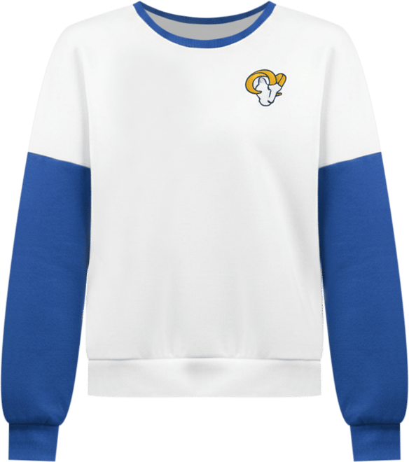 Women's White Los Angeles Rams A-Game Pullover Sweatshirt