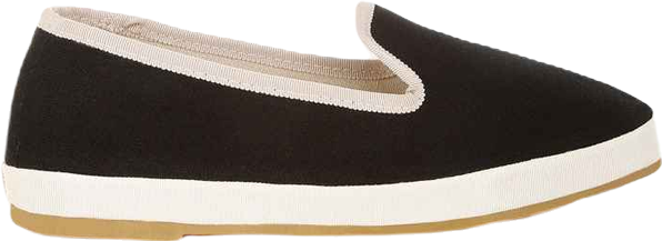 Moshka Round Toe Canvas Slip-On Loafers Women