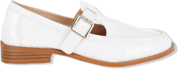 Swenson Patent Pleather Mary Jane Loafers Women