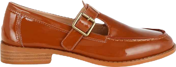 Swenson Patent Pleather Mary Jane Loafers Women