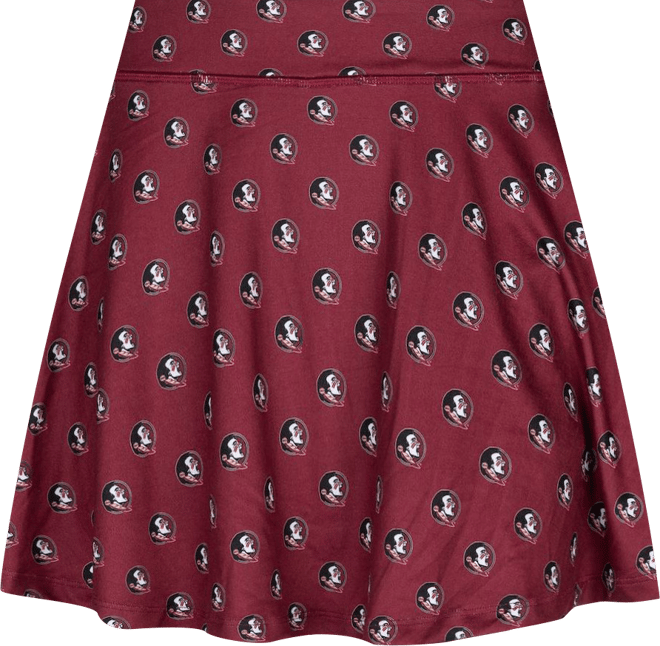 Women's Garnet Florida State Seminoles All-Over Print Flowy Skort
