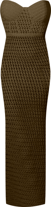 Women's Deep Sea Crochet Maxi Dress