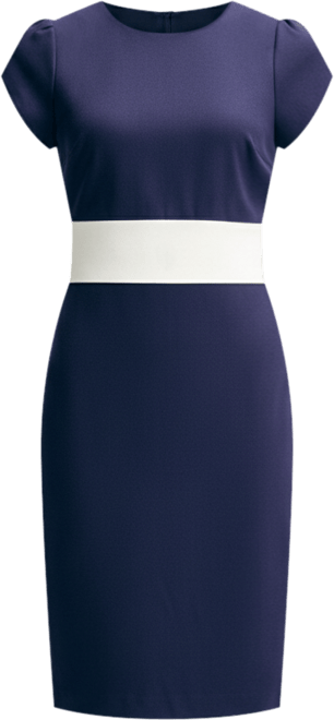 Women's 's Ponte Tulip Sleeve Dress