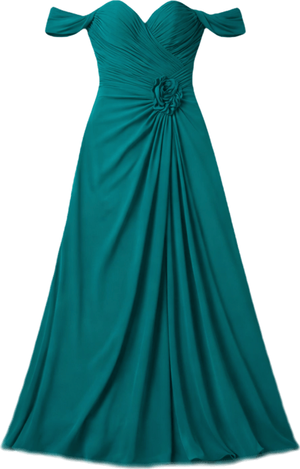 Women's Off Shoulder Chiffon Dress