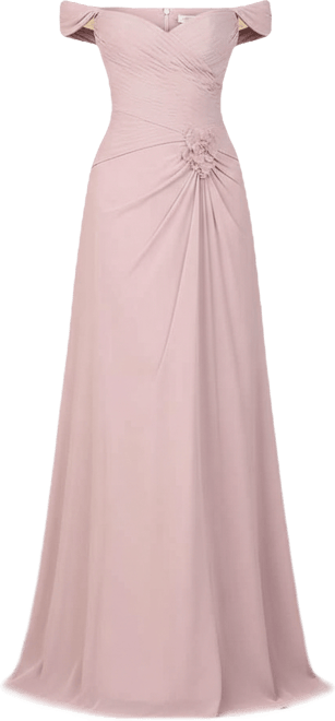 Women's Off Shoulder Chiffon Dress