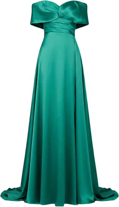 Women's Off Shoulder Satin Dress