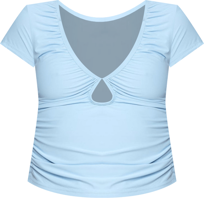 Women's Burkley Keyhole Gathered Top