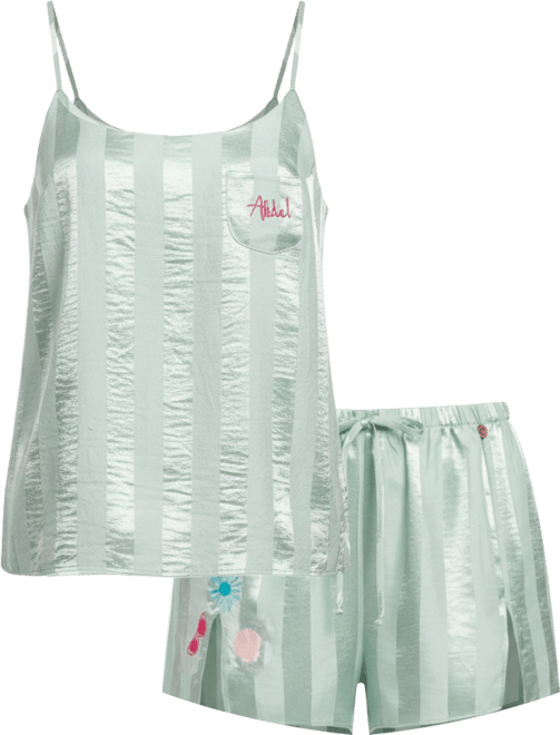 Women's 2 Piece Striped Pajama Set