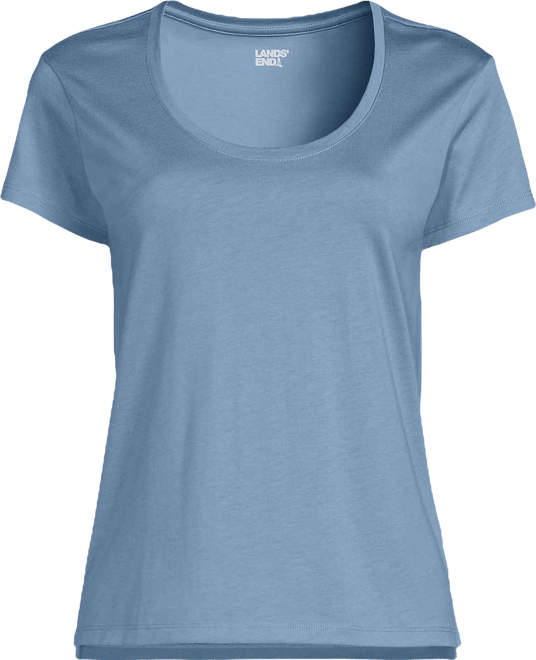 Women's Supima Cotton Tall Short Sleeve Scoop Neck Tee