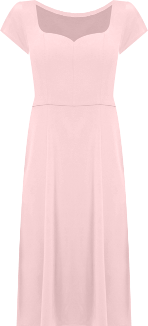 Women's Sweetheart-Neck Cap-Sleeve Dress