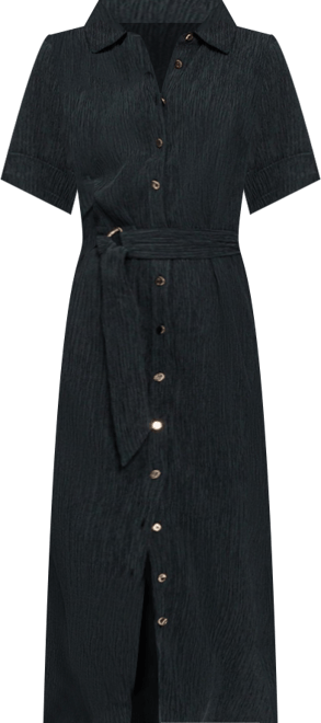 Women's Crinkle A-Line Shirt Dress