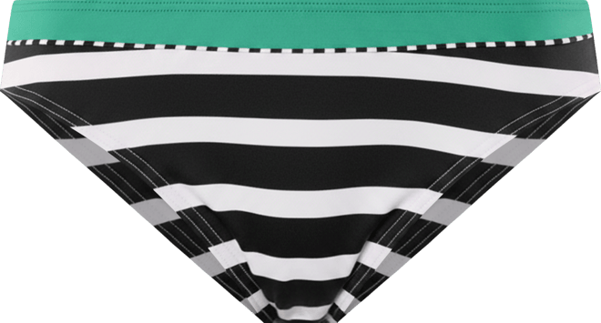Women's Striped Classic Bikini Swimsuit Bottom