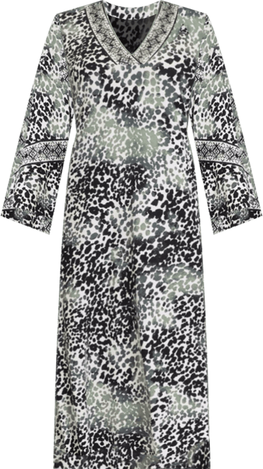 Women's Animal Print Bell Sleeve Dress