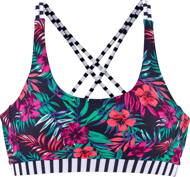 Women's Mixed Print Scoop Bikini Swimsuit Bottom