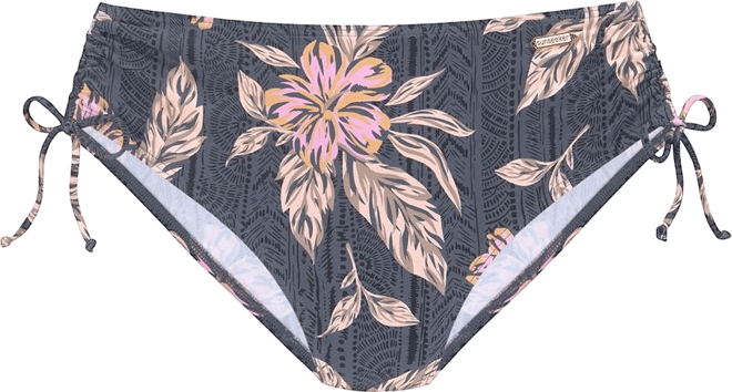 Women's Mix Print Mid Rise Bikini Swimsuit Bottom