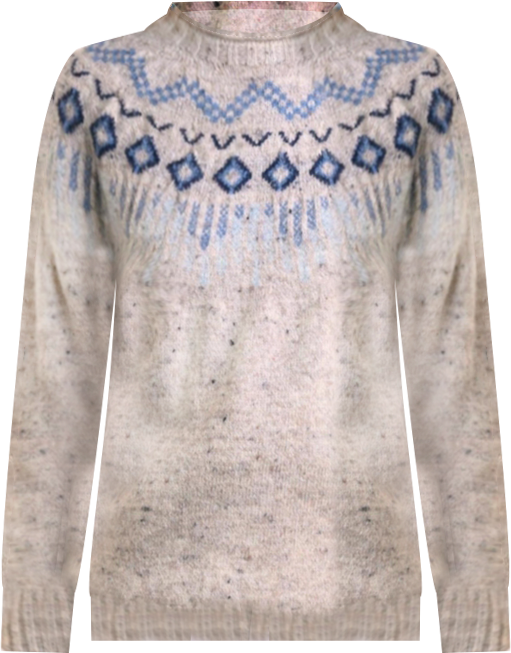 Women's British Wool Fair Isle Sweater