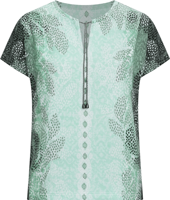 Women's Panneaux Print Tunic T-Shirt