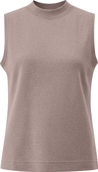 Women's Organic Cotton Airplane Mock Neck Shell