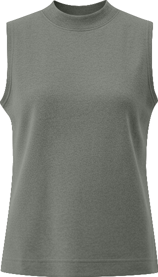 Women's Organic Cotton Airplane Mock Neck Shell