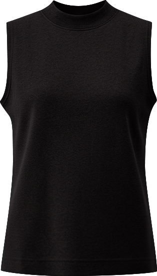Women's Organic Cotton Airplane Mock Neck Shell