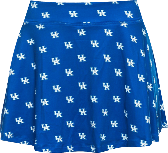 Women's Royal Kentucky Wildcats All-Over Print Flowy Skort